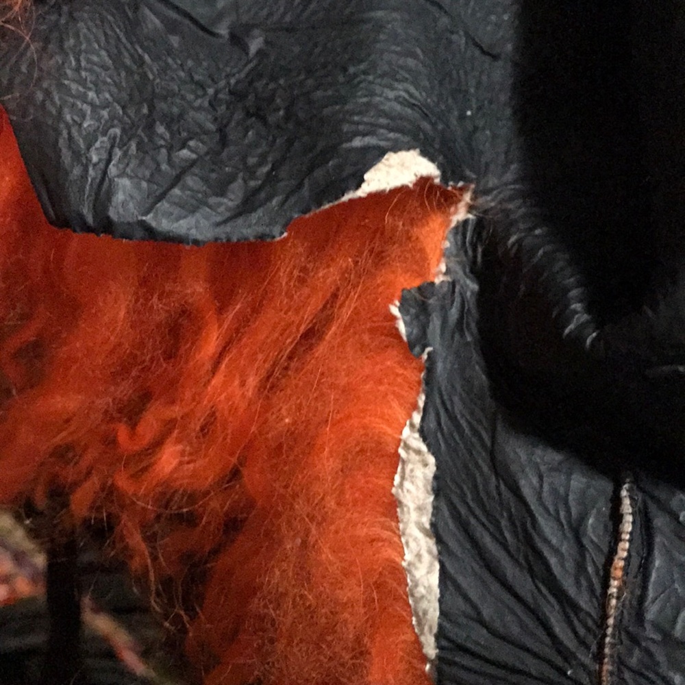 Krizia Orange Mongolian Fur Bolero Jacket - Picture 8 of 8